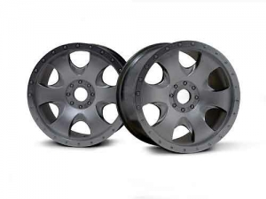 HPI Диски трак 1/8 - WARLOCK MATT CHROME (83X56MM/2шт) 17mm Hex Hub