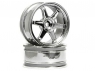 HPI Диски туринг 1/10 - TE37 26MM (CHROME/ вынос 3MM) 2шт
