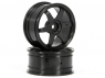 HPI Диски туринг 1/10 - TE37 26MM BLACK (0MM OFFSET) 2шт