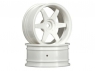 HPI Диски туринг 1/10 - TE37 26MM WHITE (6MM OFFSET) 2шт