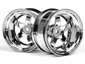 HPI Диски туринг 1/10 - WORK MEISTER S1 26mm (CHROME/ вынос 9mm) 2шт