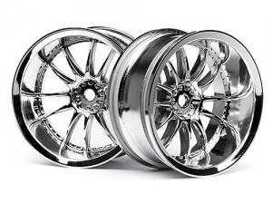 HPI Диски туринг 1/10 - WORK XSA 02C / 26mm / CHROME (вынос 9mm) 2шт
