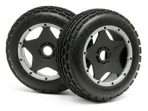 HPI Колеса багги 1/5 передние 170x60 DIRT BUSTER M (черные Диски) 2шт