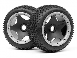 HPI Колеса в сборе 1/5 - DIRT BUSTER (HD COMP/ ЧЕРНЫЕ диски/ 170x80) 2шт