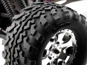 HPI Колеса трак 1/8 в сборе - GT2 / S COMP/ CHROME (HEX17mm) 2шт