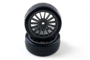 Kyosho Drift Tire Front (14-Spoke/Black)
