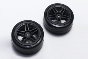 Kyosho Drift Tire Front(10Spoke/BK/24mm/2pcs)