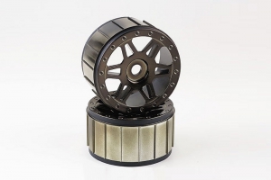 Kyosho WHEEL (Psycho Kruiser)/BLACK CROME 2pcs