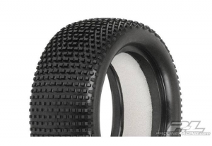 Proline Шины+вставки багги 1/10 - 4WD Hole Shot 2.0 2.2" M3 (Soft) передние (2шт)  