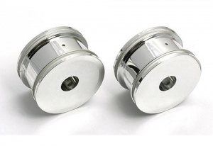 Associated RC18 Narrow Dish Wheel, chrome