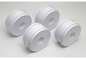 Associated RC8 83mm Wheels, white