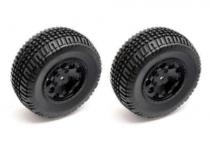 Associated Колеса в сборе SC10 4x4 (2шт) KMC HEX, black