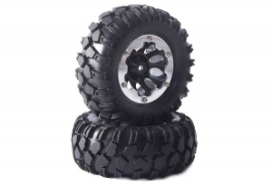 Fastrax Колеса в сборе Kong 96mm для краулеров (диски 1.9" Bead Protector) 2шт - Black