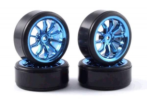 Fastrax Колеса дрифт 1/10 - (10-спиц) 4шт - Blue
