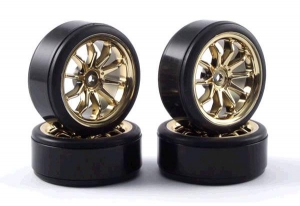 Fastrax Колеса дрифт 1/10 - (10-спиц) 4шт - Gold