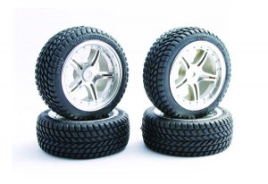 Fastrax Колеса ралли 1/10 - Chevron Tread (4шт)