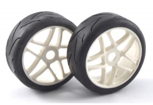 Fastrax Колеса туринг 1/8 - Slick (2шт) hex17