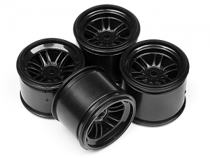 HPI Диски 1/10 - F1 / BLACK (FRONT 2шт + REAR 2шт)