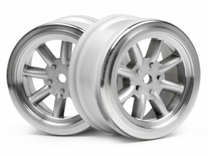 HPI Диски 1/10 - VINTAGE 8 SPOKE 26mm MATTE CHROME / 0mm OFFSET (2шт)