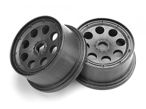 HPI Диски 1/5 - OUTLAW WHEEL GUNMETAL (120x65мм/-10мм OFFSET/2шт) заменено на 104976