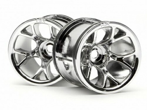 HPI Диски колесные трак 1/10 - MT MESH CHROME (OP MT) 2шт