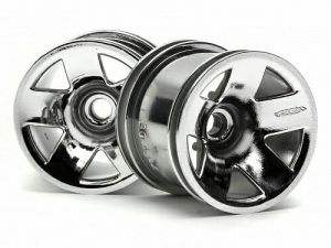 HPI Диски трак 1/10 - F5 SPOKE SHEEL (FRONT/CHROME) 2шт