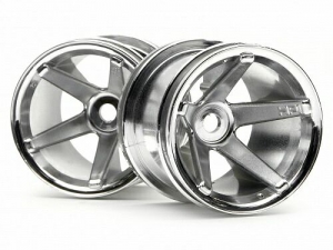 HPI Диски трак 1/10 - SUPER STAR MT (CHROME/ REAR/DEEP OFFSET) 2шт