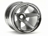 HPI Диски трак 1/10 - SUPER STAR MT (CHROME/ REAR/DEEP OFFSET) 2шт