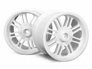 HPI Диски трак 1/8 - 8 СПИЦ/ Белые/ HEX14mm (83X56MM) 2шт