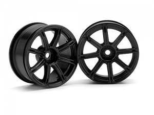HPI Диски туринг 1/10 - WORK EMOTION XC8 (26мм BLACK/ вынос 3мм) 2шт