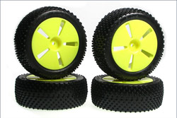 Kyosho Tire with Yellow WheelMini Inferno