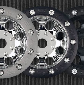 Proline Диски 1/10 - Eight Shooter 2.2" Bead-loc Chrome/Black (12mm Hex , вынос 0.20") 2шт