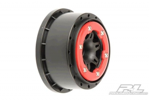 Proline Диски шорт 1/10 - Split Six 2.2"/3.0" Red/Black Bead-Loc Rear (for SC10) 2шт
