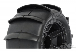 Proline Колеса в сборе трак 1/8 - Sling Shot 3.8" Sand (1/2" Offset/ hex17mm) (2шт)