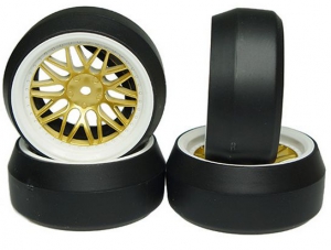Yeah Racing Колеса дрифт 1/10 - Spec D LS вынос +6мм (4шт)