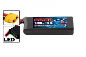 Team Orion Аккумулятор Li-Po 14,8В(4S) 1300mah 55C SoftCase XT60 Racing Drone Battery