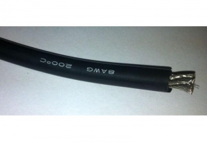 AMASS Провод многожильный 8AWG, Black (1м) 8.37мм2