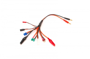 Goowell Переходник для зарядного устройства с разъемами EC3, JST,T Plug Deans, Tamiya, JR и крокодилами.