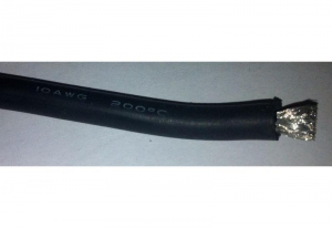 AMASS Провод многожильный 10AWG, Black (1м) 5.26мм2