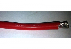 AMASS Провод многожильный 10AWG, RED (1м) 5.26мм2