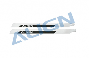 Align Лопасти осн. ротора 690D, белые, T-Rex 700N
