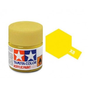 Tamiya Краска для склеиваемых моделей (акрил) X-8 Lemon Yellow
