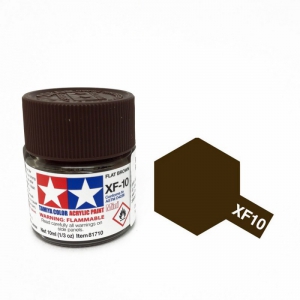 Tamiya Краска для склеиваемых моделей (акрил) XF-10 Flat Brown