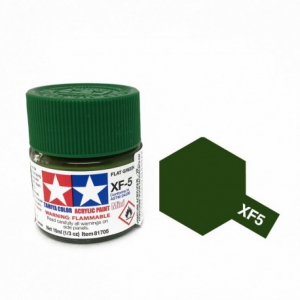 Tamiya Краска для склеиваемых моделей (акрил) XF-5 Flat Green