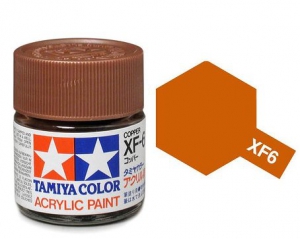 Tamiya Краска для склеиваемых моделей (акрил) XF-6 Copper