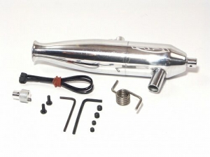 HPI Выхлопная труба 1/8 ALUMINIUM TUNED (POLISHED/21+)