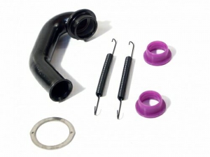HPI Патрубок выхлопной трубы 1/10 (R EXHAUST ENGINE/U SHAPE/LONG/BLK)