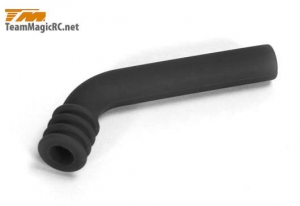 Team Magic Отвод выхлопных газов для 1/10 (Silicone Black) длинный