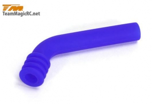 Team Magic Отвод выхлопных газов для 1/10 (Silicone BLUE) длинный