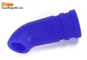 Team Magic Отвод выхлопных газов для 1/8 (Silicone Blue) короткий